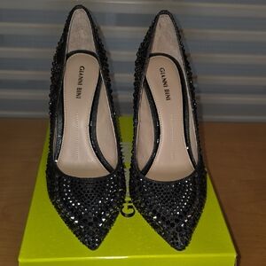 Gianni Bini Black Embellished Heels